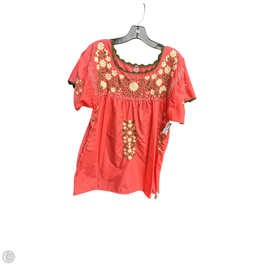 Top Short Sleeve By Clothes Mentor In Pink, Size: M