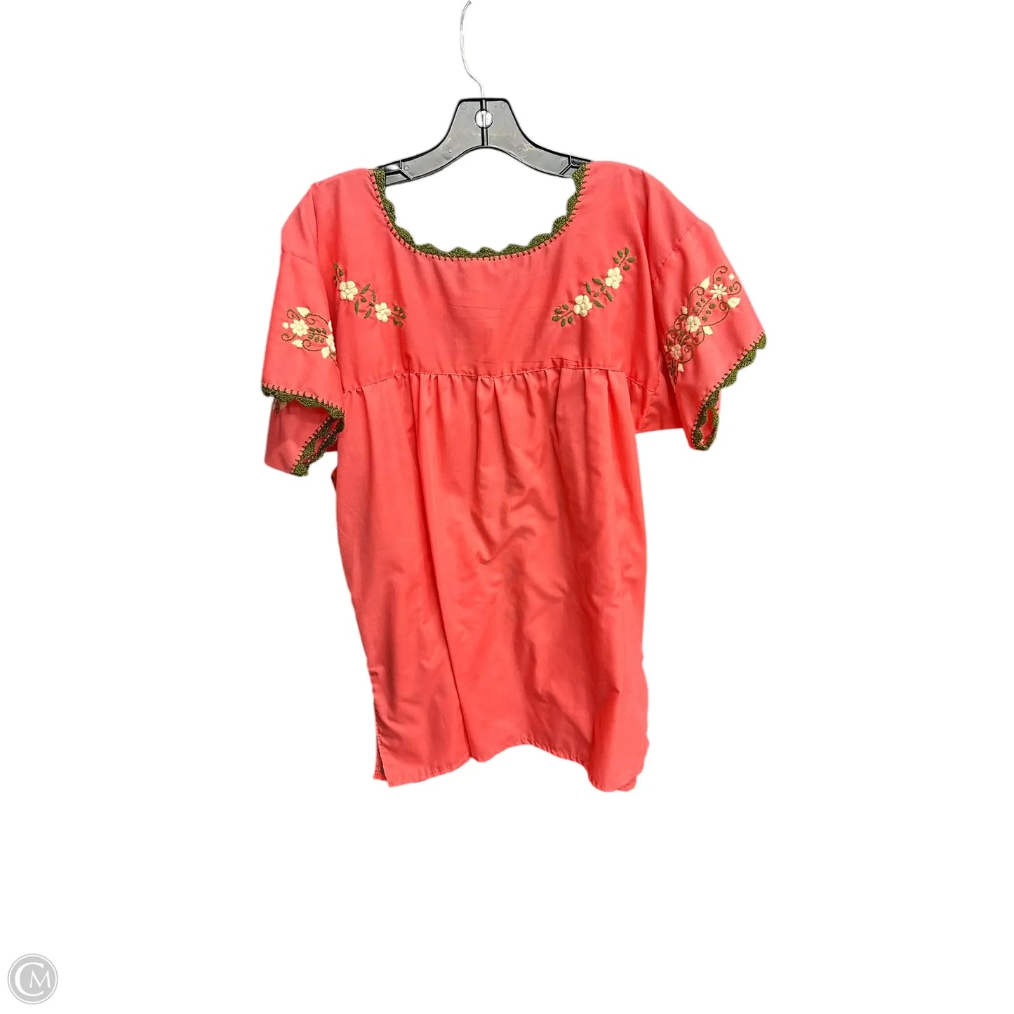 Top Short Sleeve By Clothes Mentor In Pink, Size: M