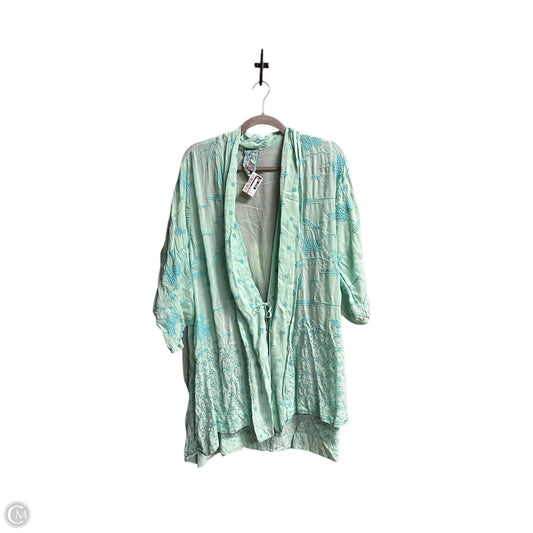 Cardigan By Johnny Was In Teal, Size: L