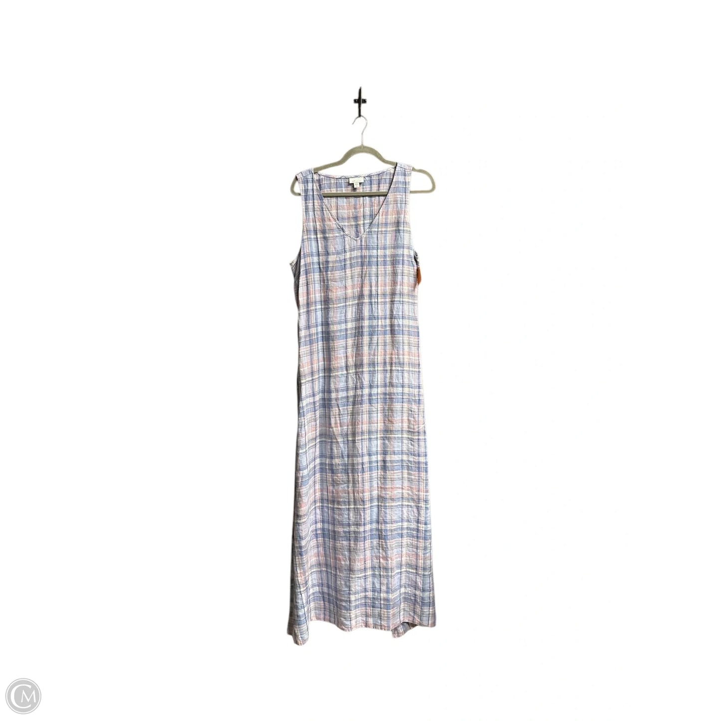 Dress Casual Maxi By J. Jill In Checkered Pattern, Size: L