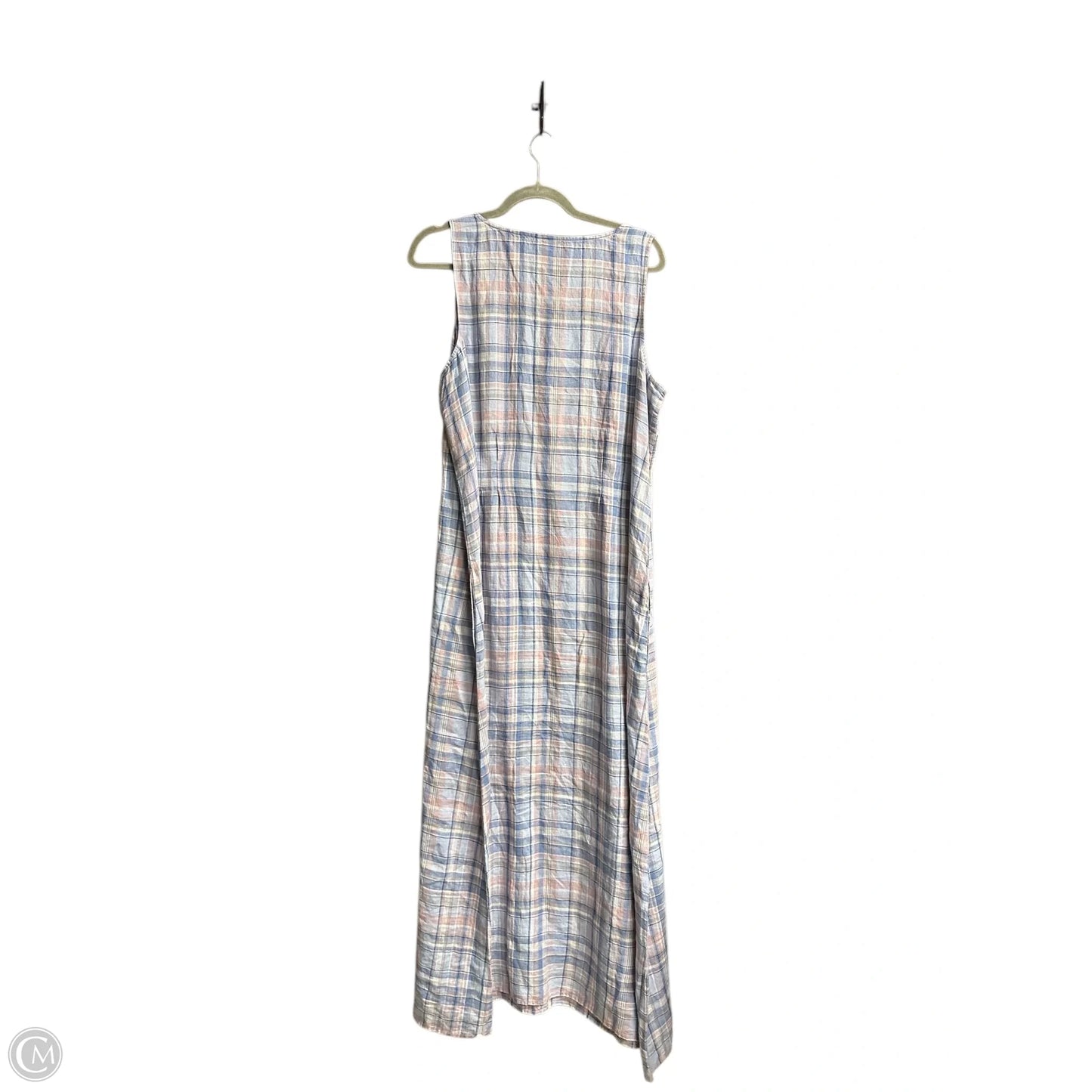 Dress Casual Maxi By J. Jill In Checkered Pattern, Size: L