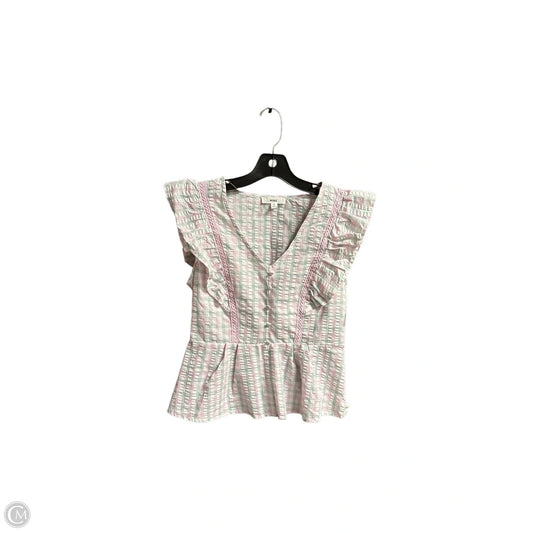 Top Sleeveless By Mine In Checkered Pattern, Size: S