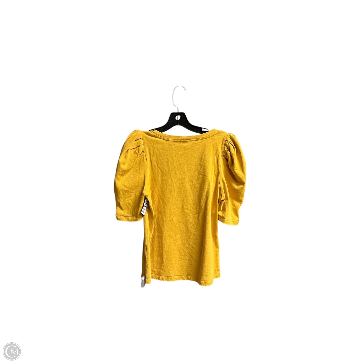 Top Short Sleeve By English Factory In Yellow, Size: M