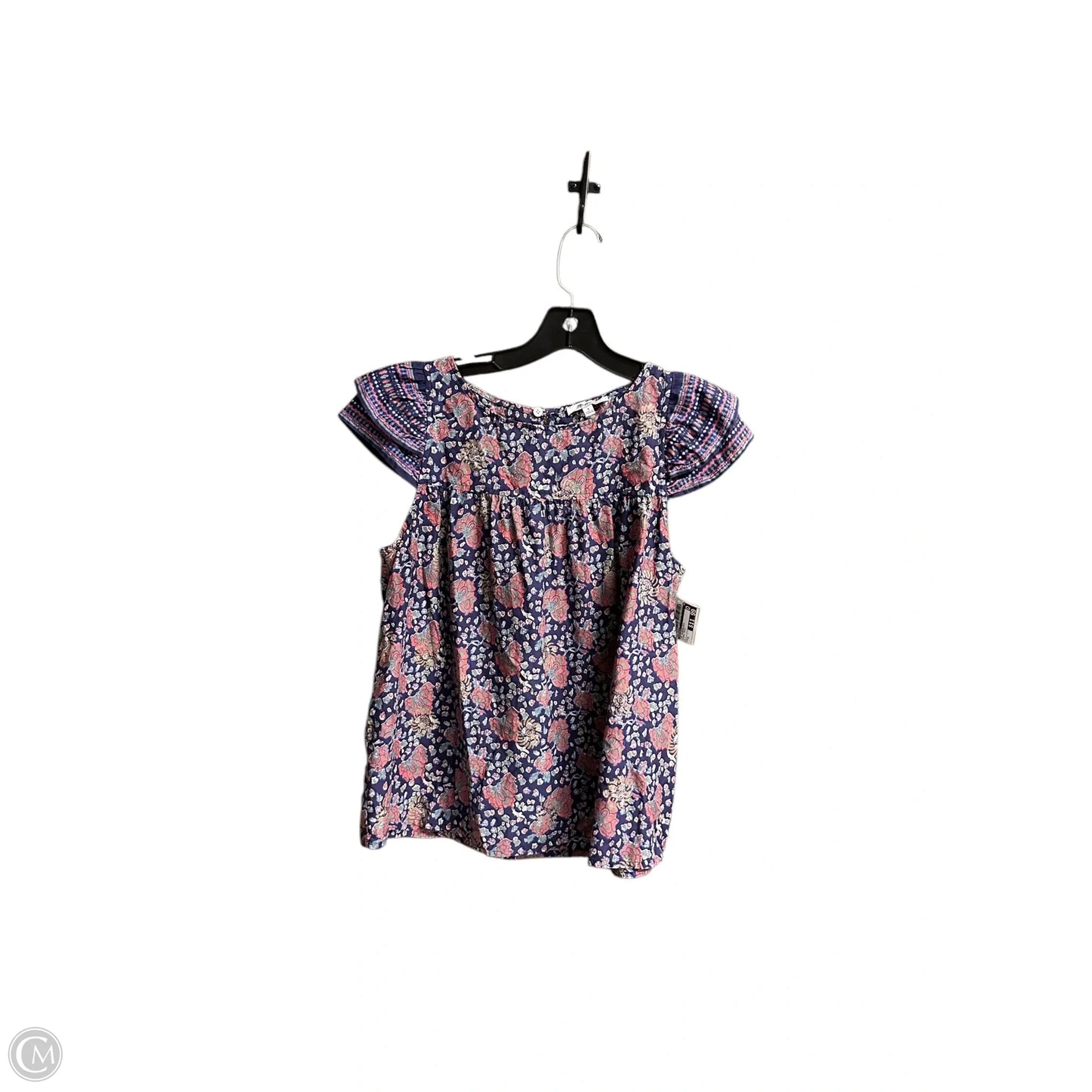 Top Sleeveless By Madewell In Floral Print, Size: M