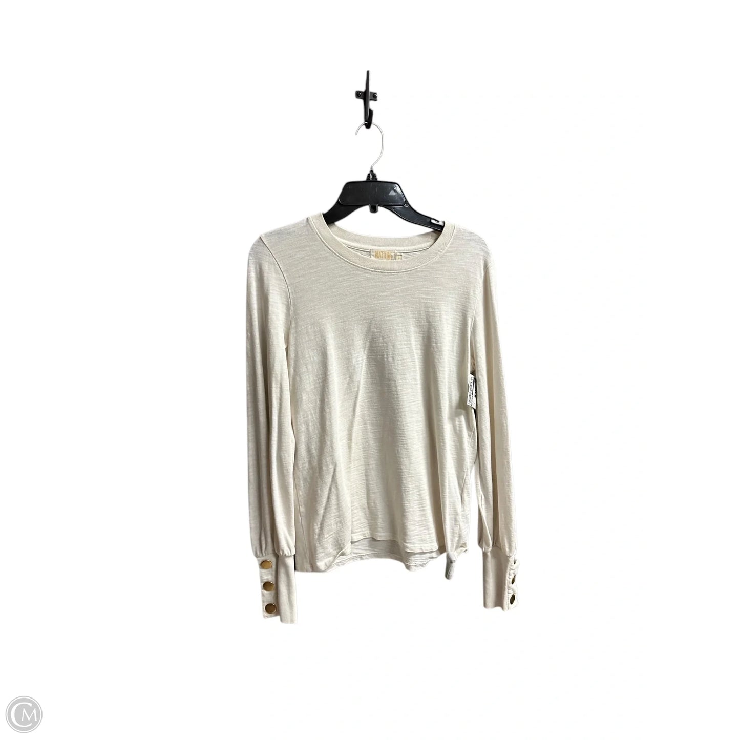 Top Long Sleeve By Nation Ltd In Cream, Size: S