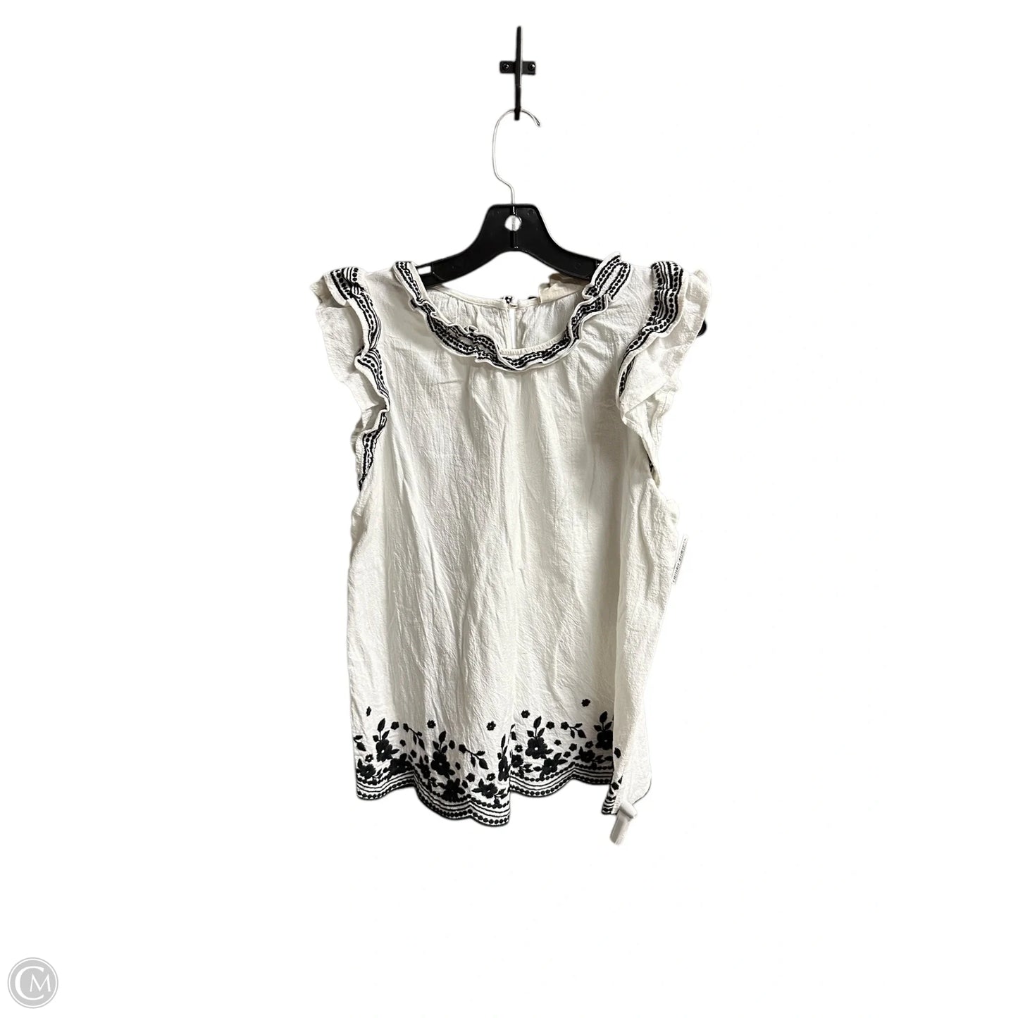 Top Sleeveless By Savanna Jane In White, Size: L