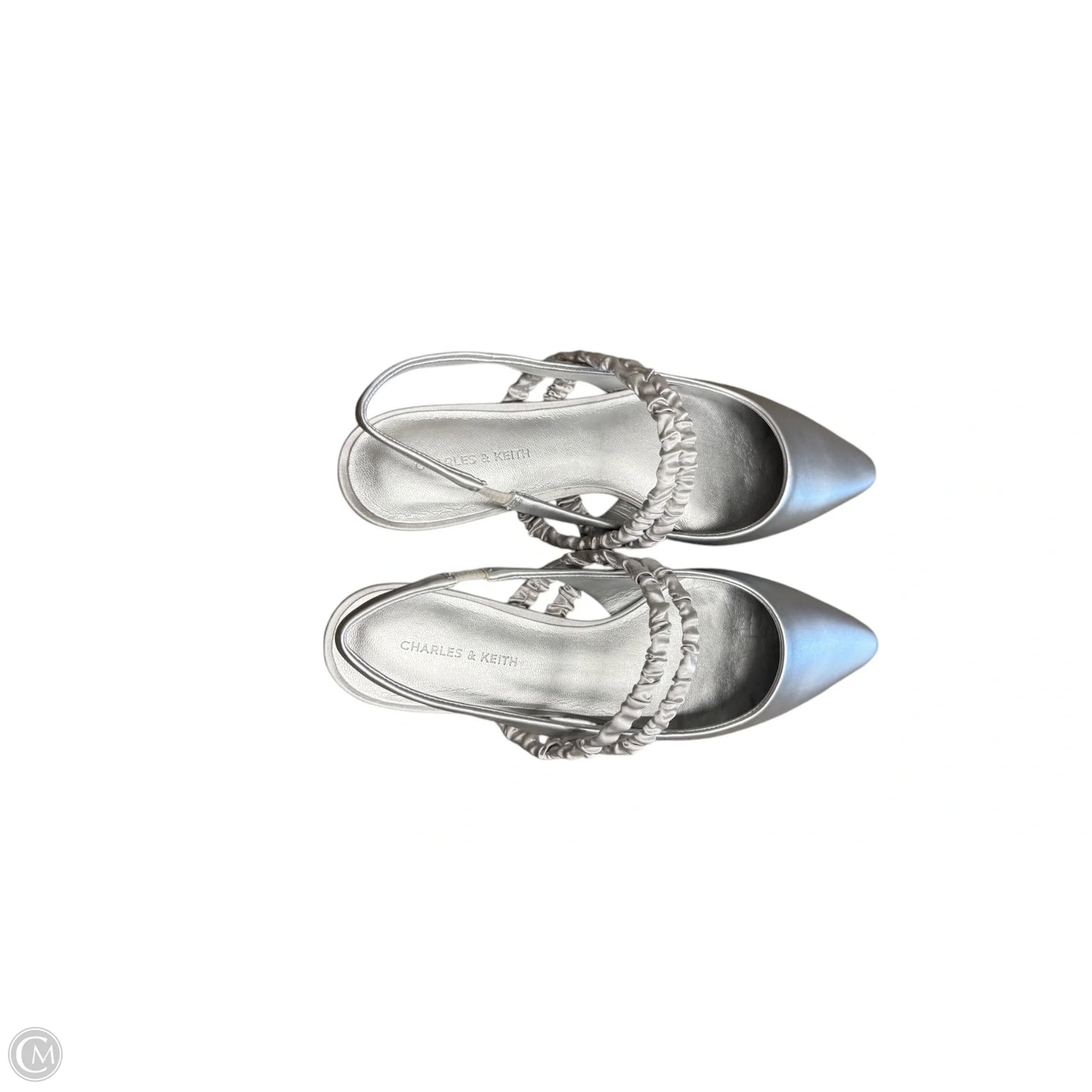 Shoes Flats By Clothes Mentor In Silver, Size: 6.5