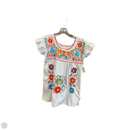 Tunic Short Sleeve By Clothes Mentor In Multi-colored, Size: M