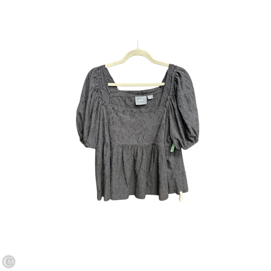 Top Short Sleeve By Maeve In Black, Size: L