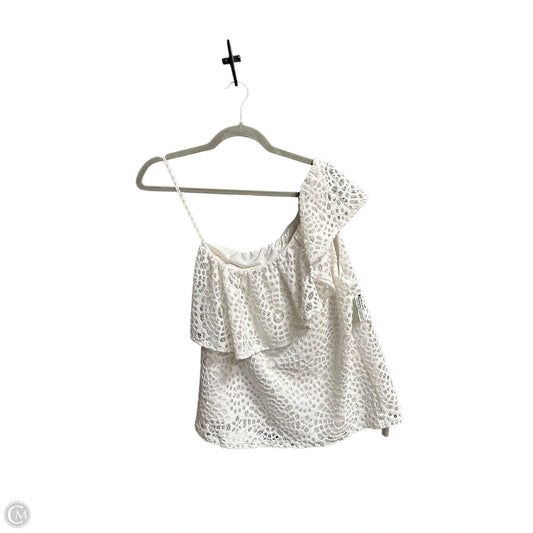 Top Sleeveless Designer By Lilly Pulitzer In White, Size: M