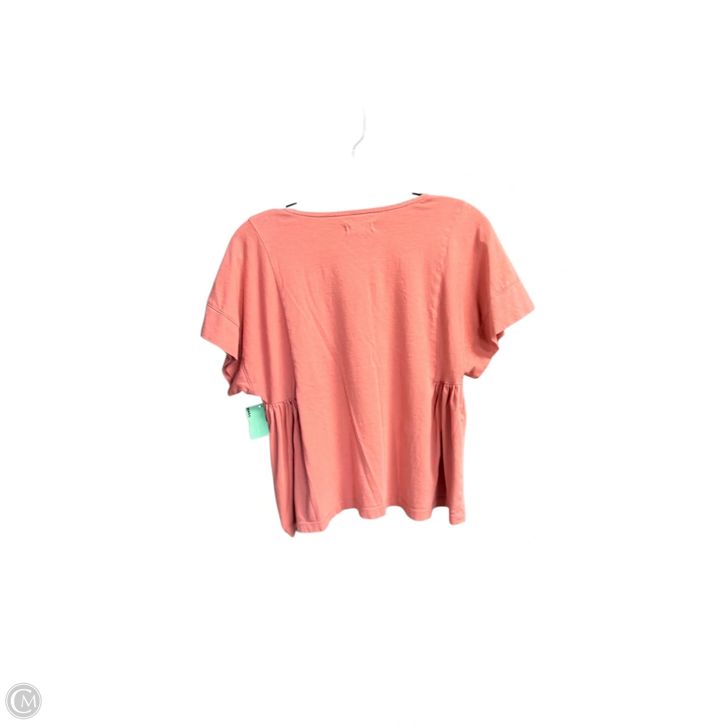 Top Short Sleeve By Madewell In Peach, Size: M