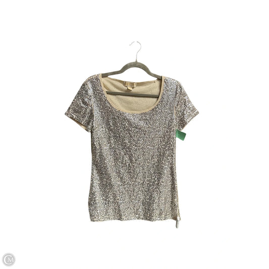 Top Short Sleeve Designer By Michael Kors In Gold, Size: M
