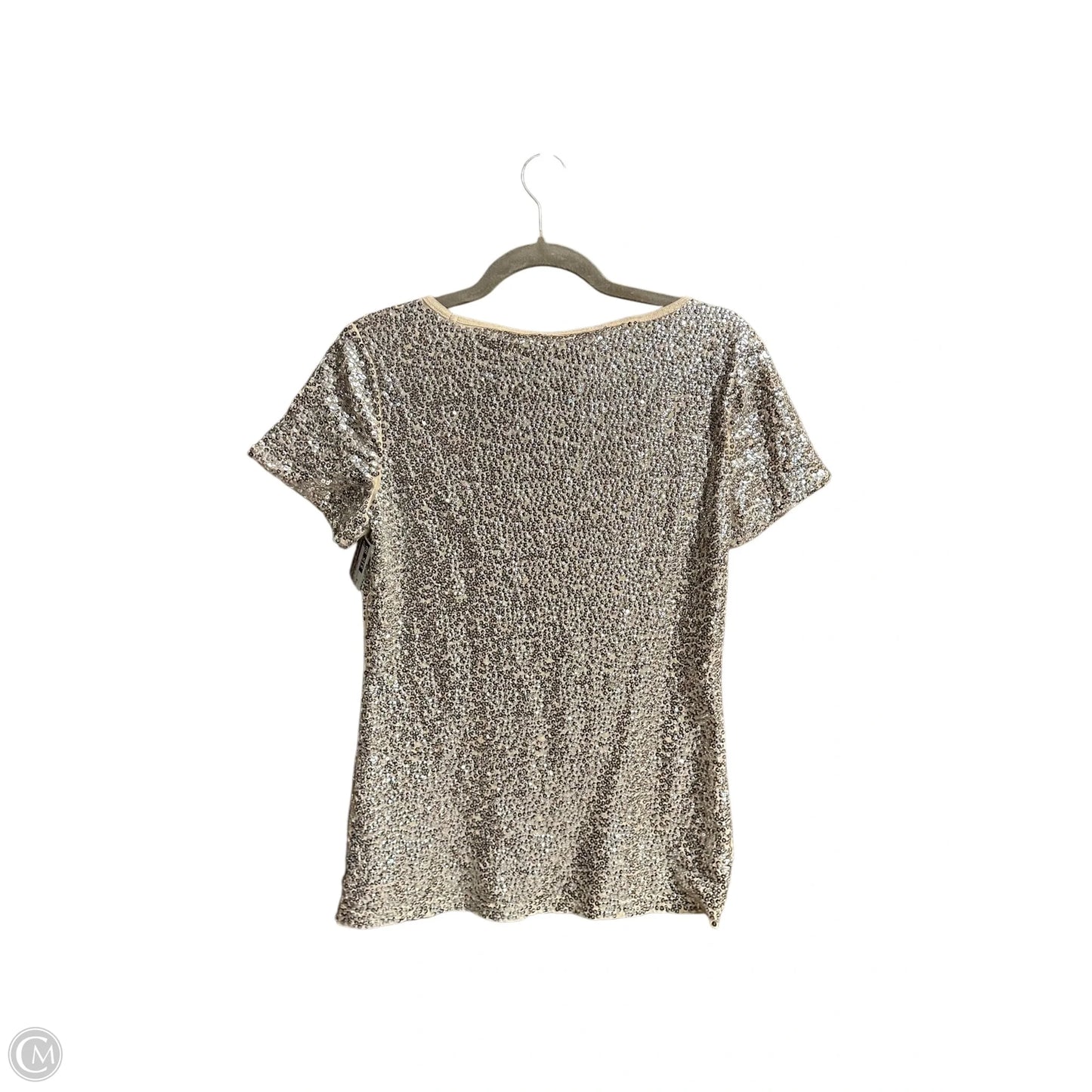 Top Short Sleeve Designer By Michael Kors In Gold, Size: M