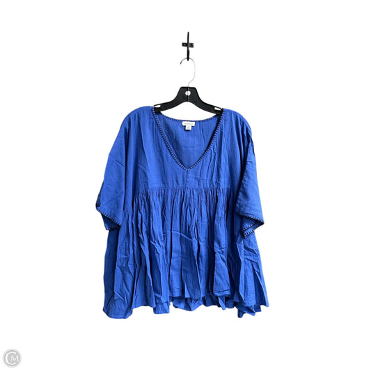 Top Short Sleeve By Sundance In Blue, Size: M