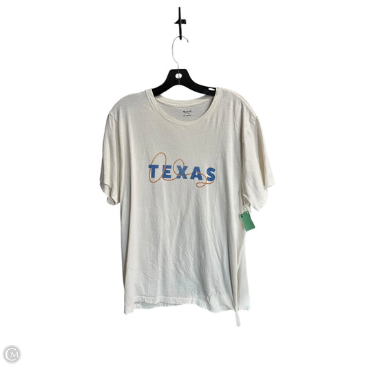 Top Short Sleeve By Madewell In Cream, Size: M