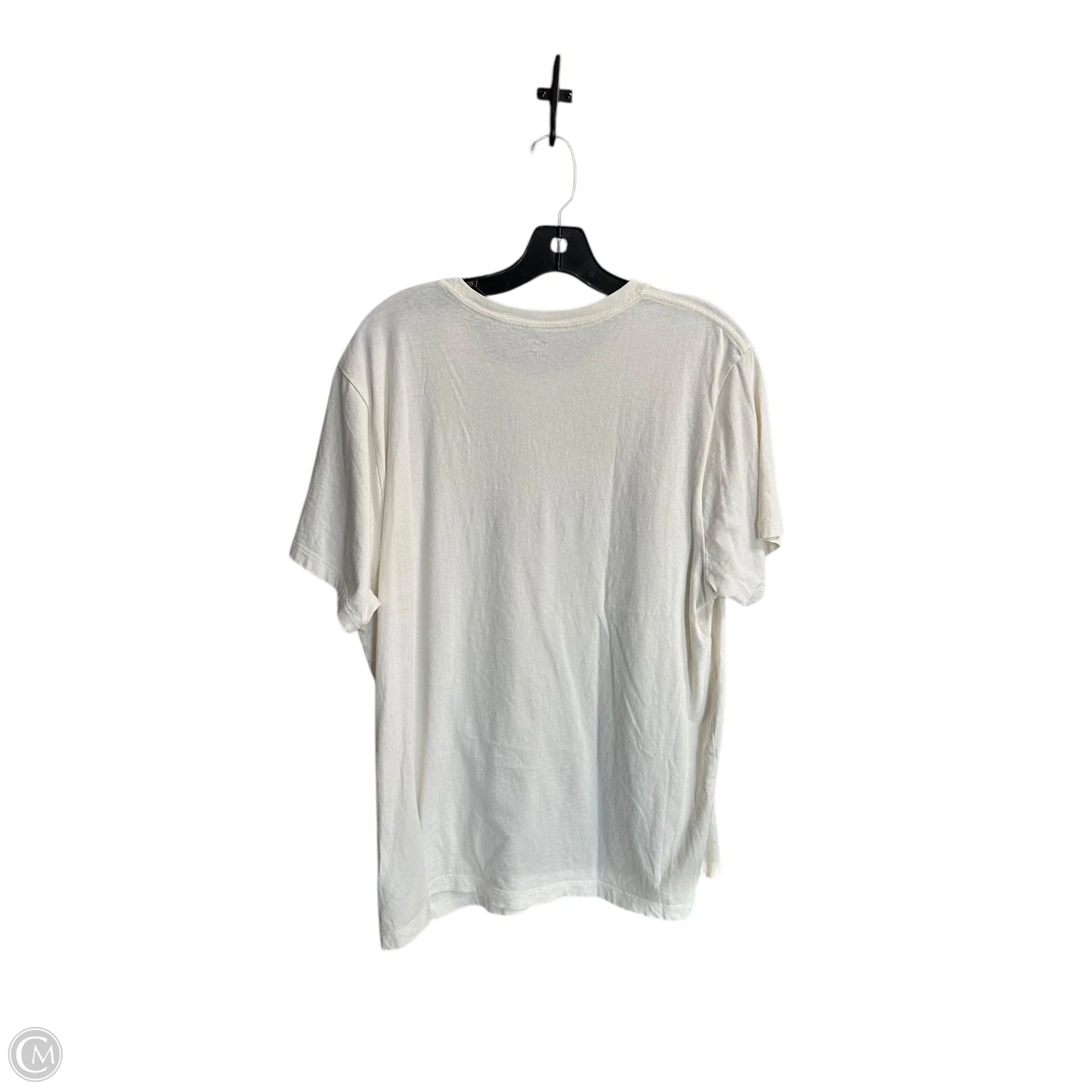 Top Short Sleeve By Madewell In Cream, Size: M