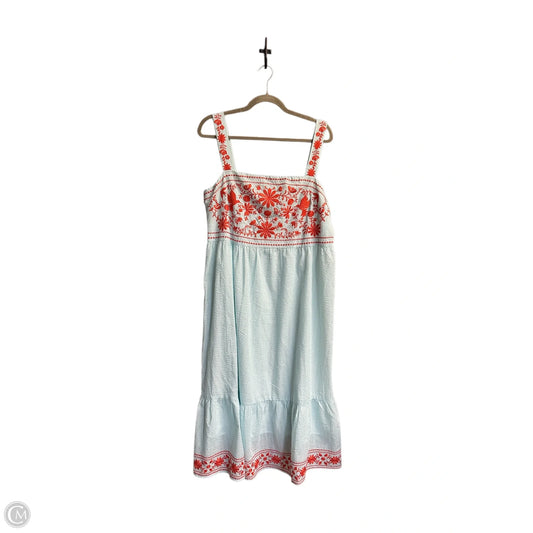 Dress Casual Midi By Clothes Mentor In Multi-colored, Size: L