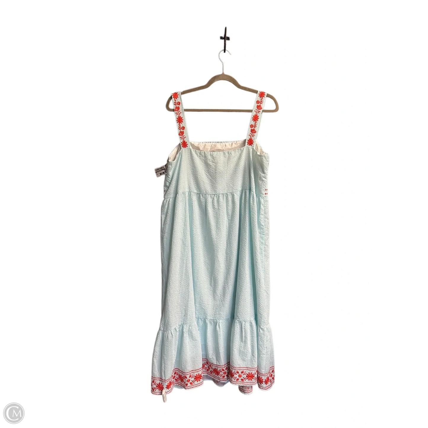Dress Casual Midi By Clothes Mentor In Multi-colored, Size: L