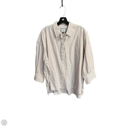 Top Long Sleeve By Tuckernuck In Striped Pattern, Size: 2x
