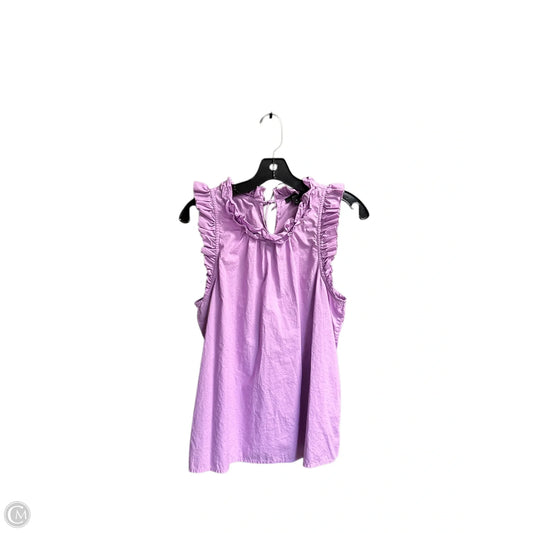 Top Sleeveless By J. Crew In Purple, Size: M