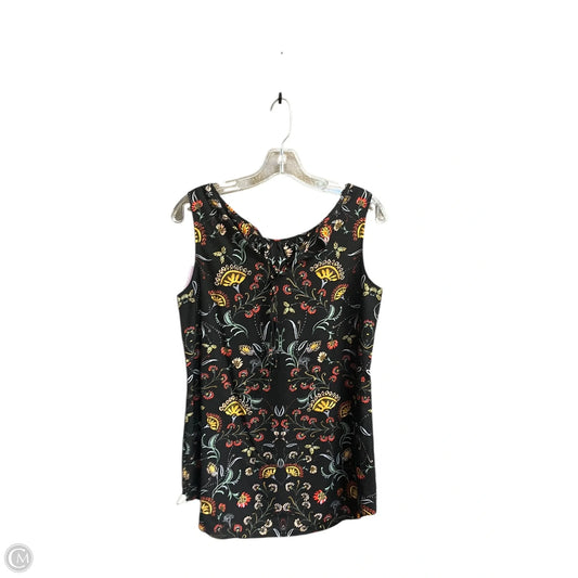 Top Sleeveless By Cabi In Floral Print, Size: S