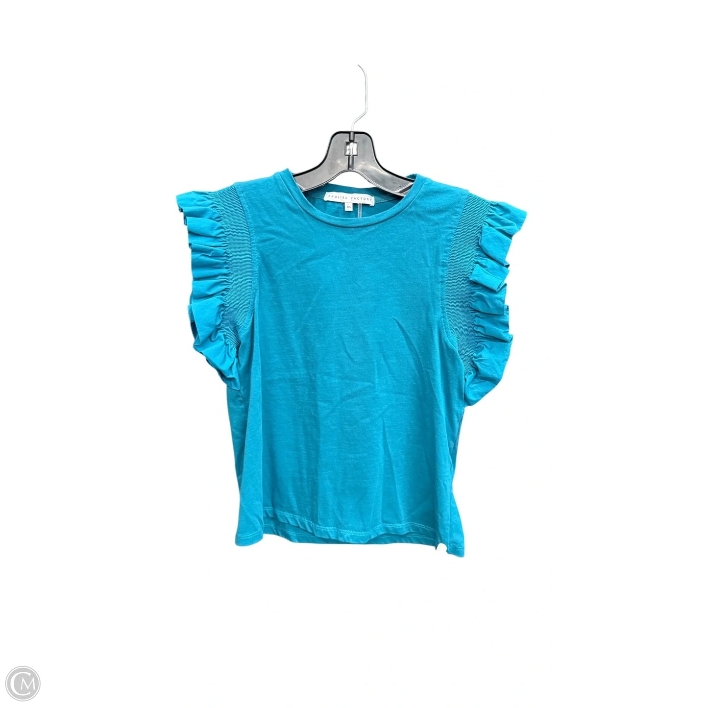Top Sleeveless By English Factory In Teal, Size: Xs