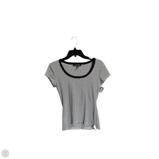 Top Short Sleeve By White House Black Market In Striped Pattern, Size: Xs
