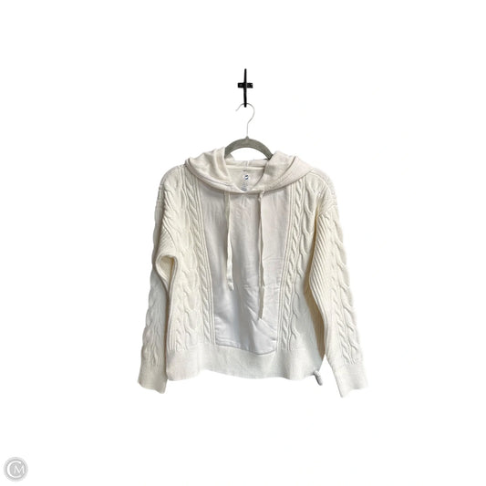 Sweatshirt Hoodie By Lou And Grey In White, Size: S