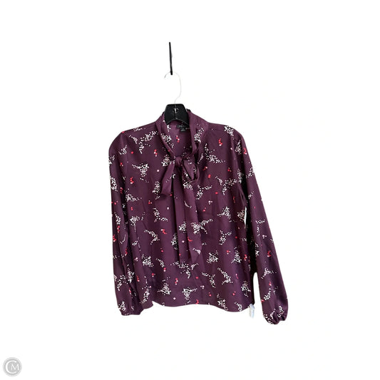 Top Long Sleeve By Ann Taylor In Floral Print, Size: Xs
