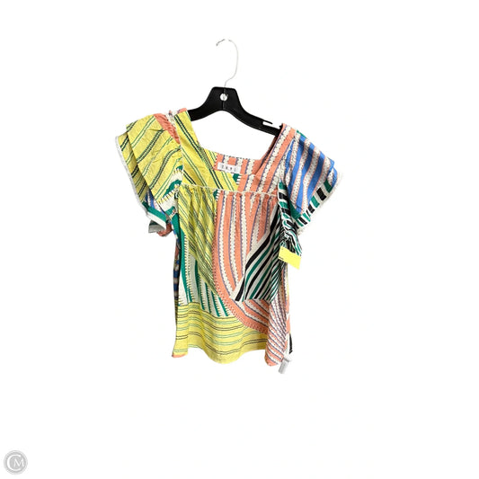 Top Short Sleeve By Thml In Multi-colored, Size: Xs