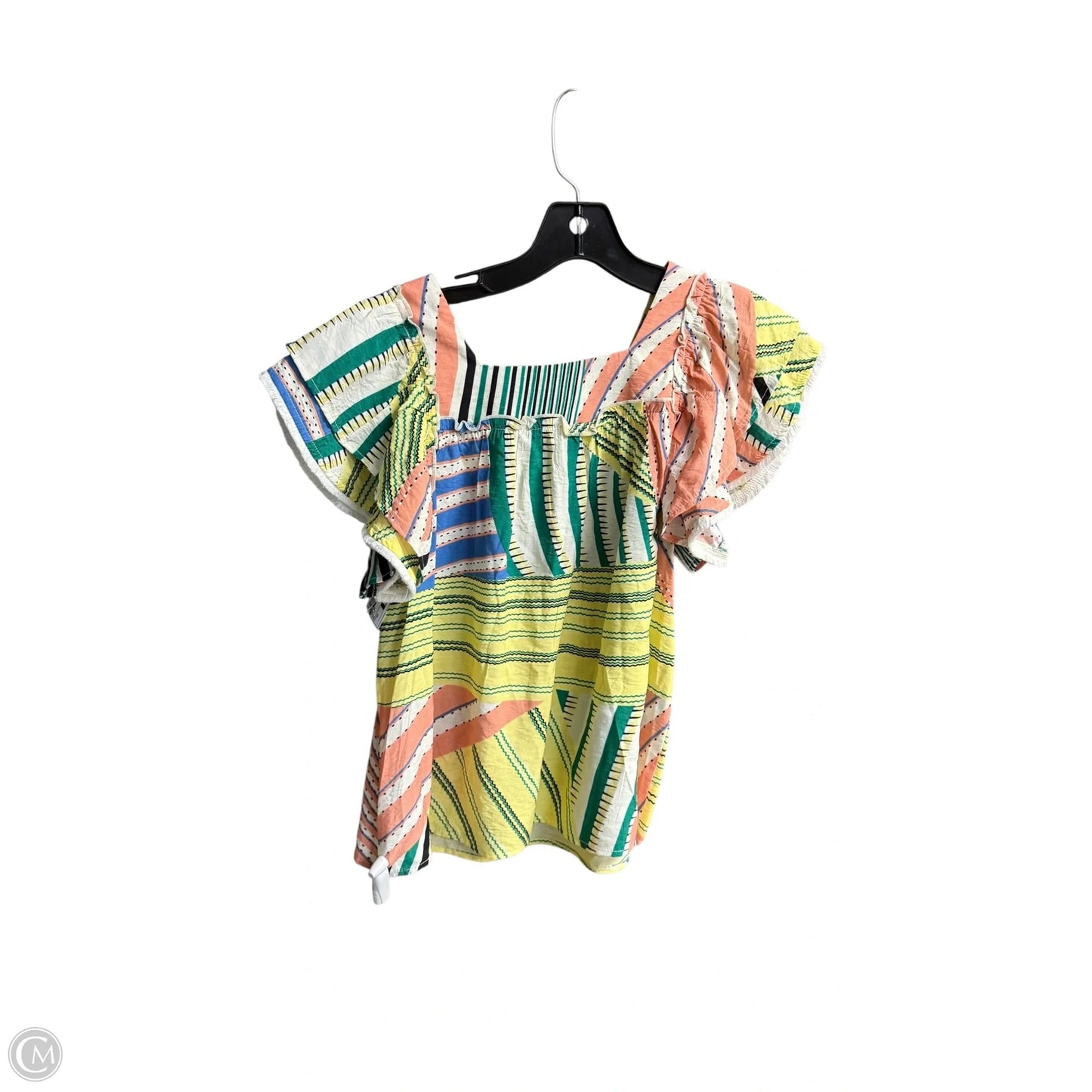 Top Short Sleeve By Thml In Multi-colored, Size: Xs