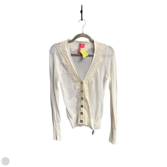 Sweater Cardigan By Charlotte In White, Size: M