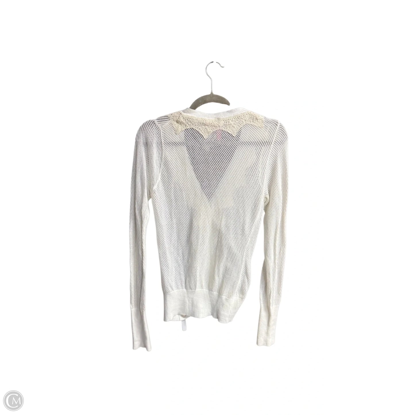 Sweater Cardigan By Charlotte In White, Size: M