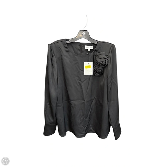 Top Long Sleeve By Gibson And Latimer In Black, Size: L
