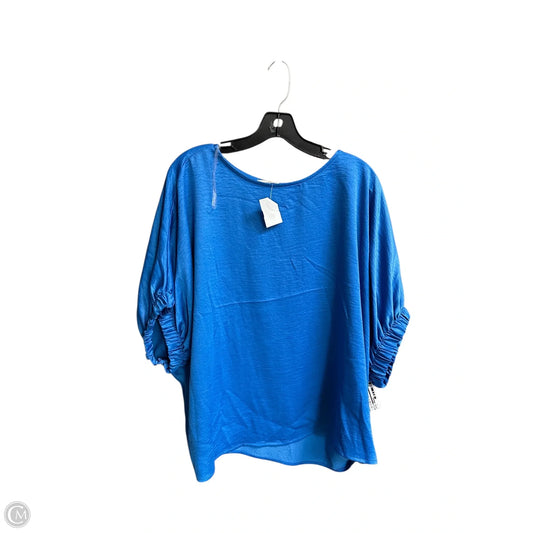 Top Short Sleeve By Entro In Blue, Size: M