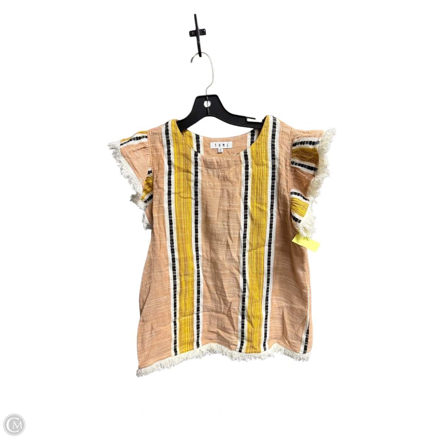 Top Short Sleeve By Thml In Multi-colored, Size: Xs