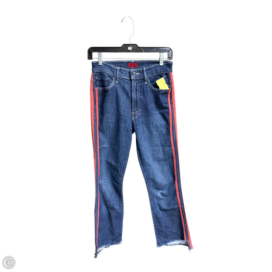 Jeans Straight By Mother In Blue Denim, Size: 2