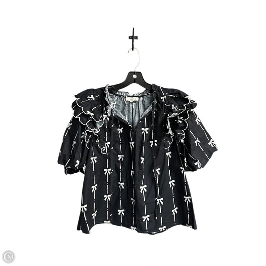 Top Short Sleeve By Entro In Black, Size: L
