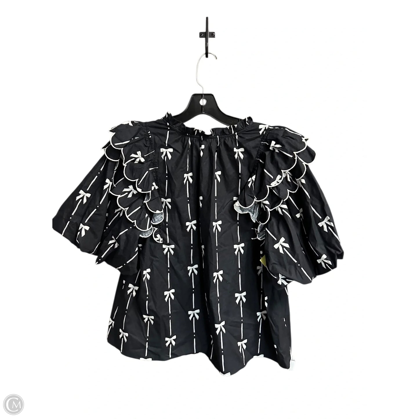 Top Short Sleeve By Entro In Black, Size: L