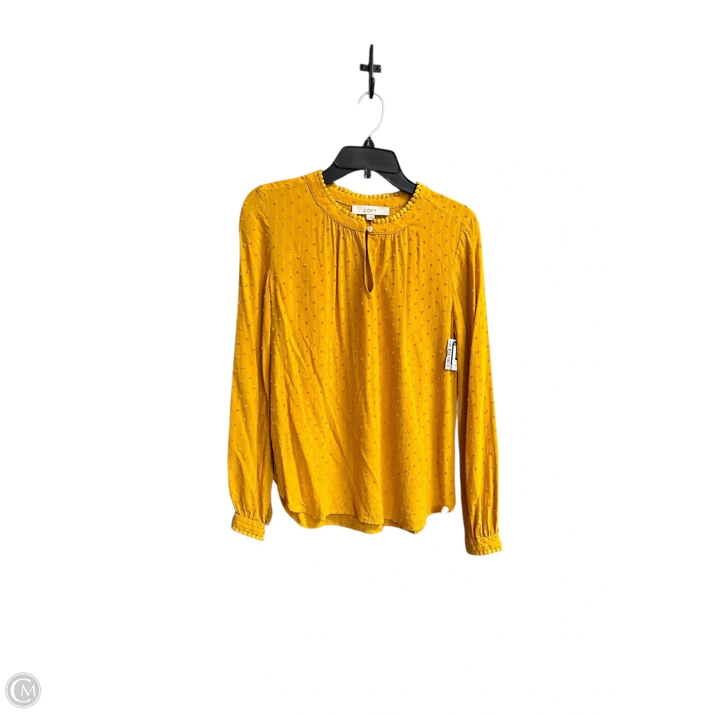 Top Long Sleeve By Loft In Yellow, Size: Xs