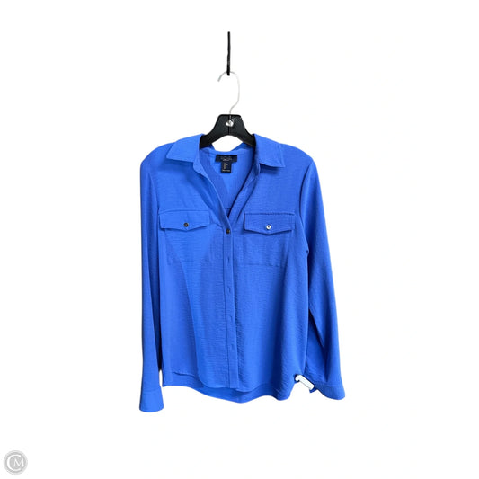 Top Long Sleeve By Rachel Zoe In Blue, Size: S