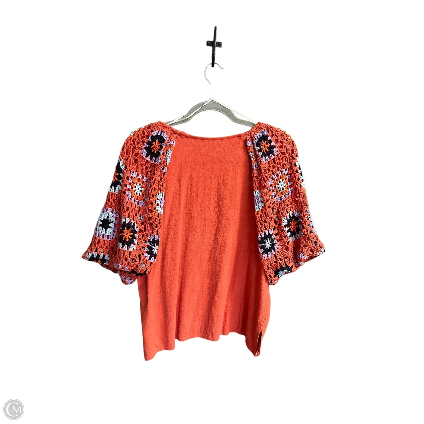 Top Short Sleeve By Umgee In Orange, Size: M
