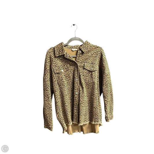 Jacket Shirt By Jodifl In Animal Print, Size: S