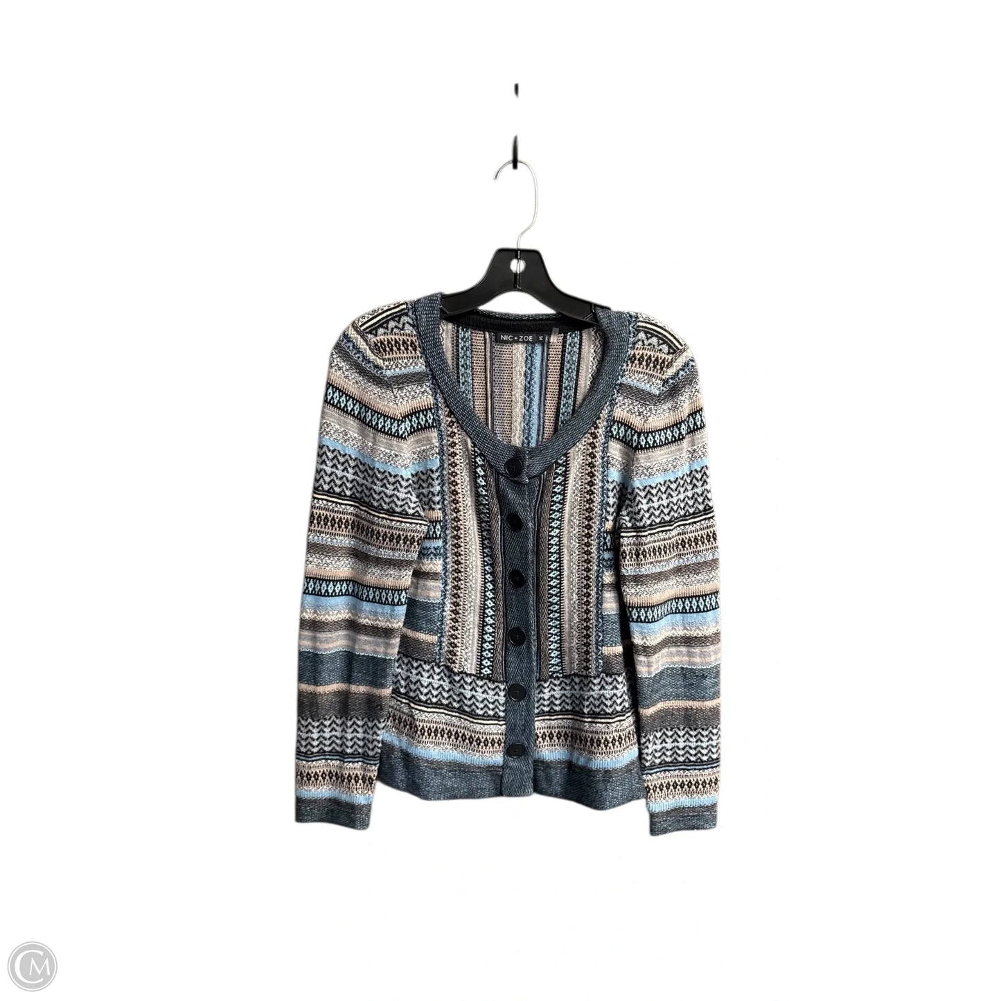 Sweater Cardigan By Nic + Zoe In Multi-colored, Size: Sp