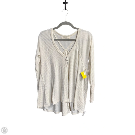 Top Long Sleeve By We The Free In Cream, Size: S