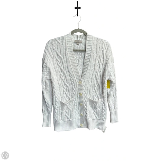 Sweater Cardigan By J. Crew In White, Size: S