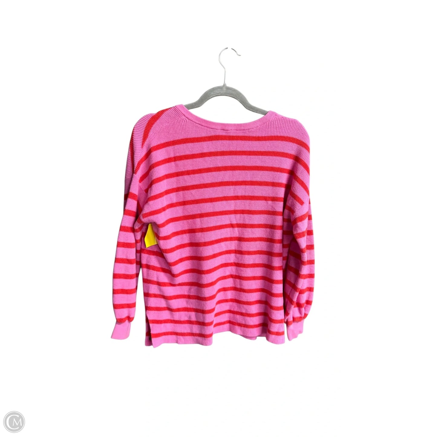 Top Long Sleeve By Loft In Striped Pattern, Size: M