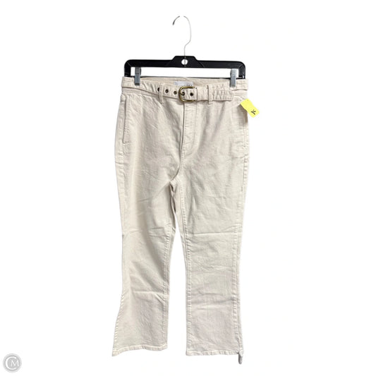 Jeans Straight By Loft In Cream, Size: 2
