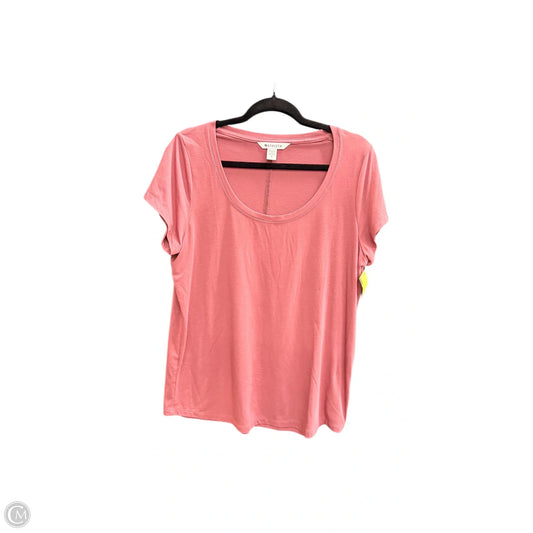 Athletic Top Short Sleeve By Athleta In Mauve, Size: M
