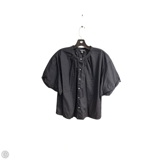 Top Short Sleeve By Banana Republic In Black, Size: M